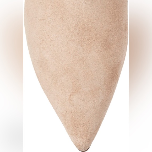 L’Agence Aimee Suede Stiletto Booties in Taupe Brown - Picture 4 of 10